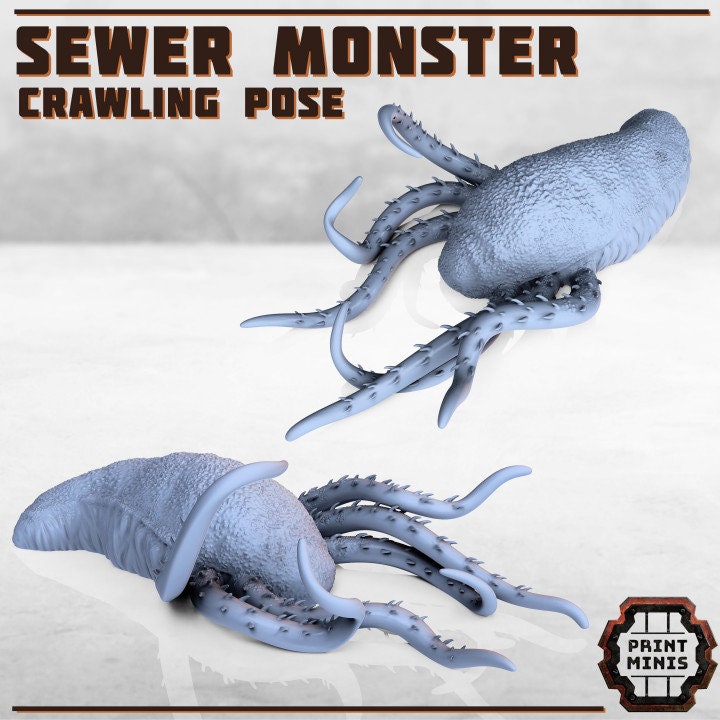 Sewer Monster (2 Variants Available) - Print Minis