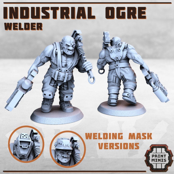 Industrial Slave Ogres (5 Variants Available) - Print Minis