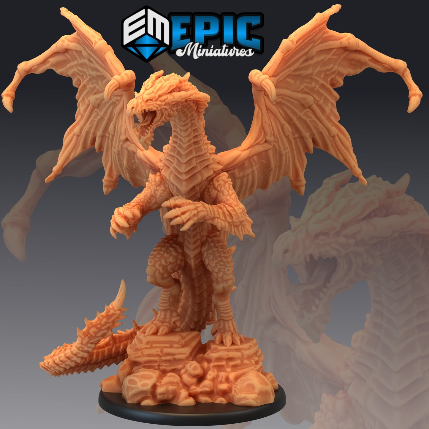 Yellow Dragon (4 Variants) - Epic Miniatures