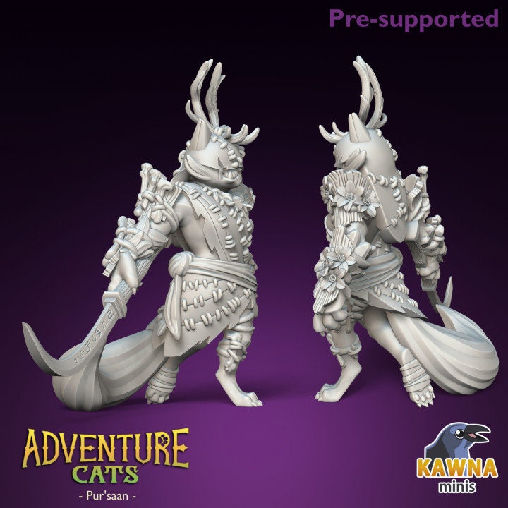 Pur'Saan Druid (2 Variants Available) - Kawna Minis