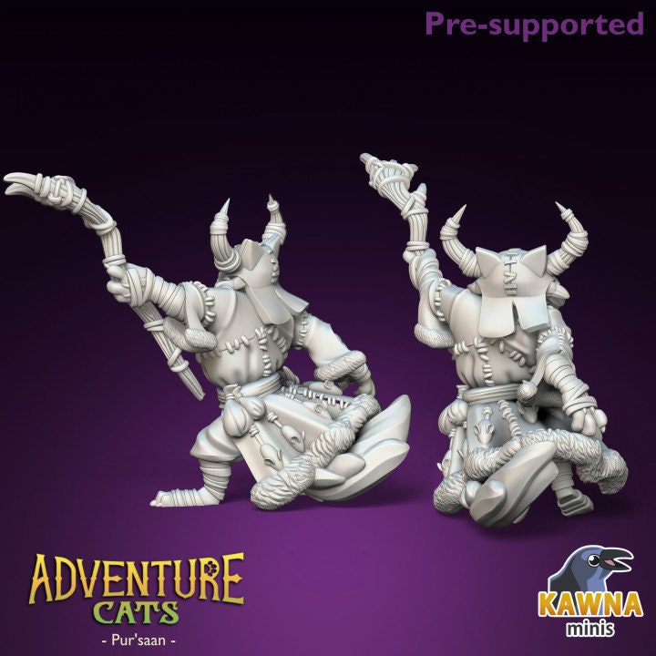 Pur'Saan Druid (2 Variants Available) - Kawna Minis