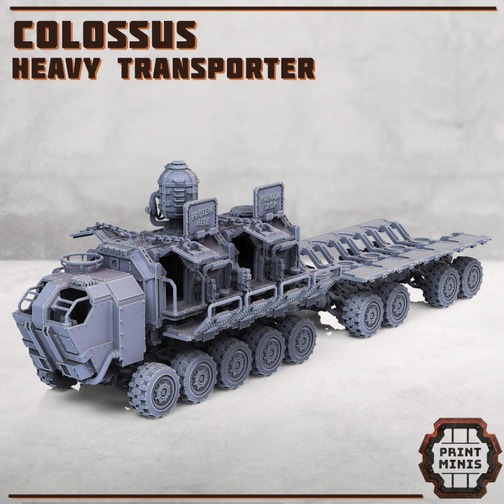 Colossus Heavy Transport (2 Variants Available) - Print Minis