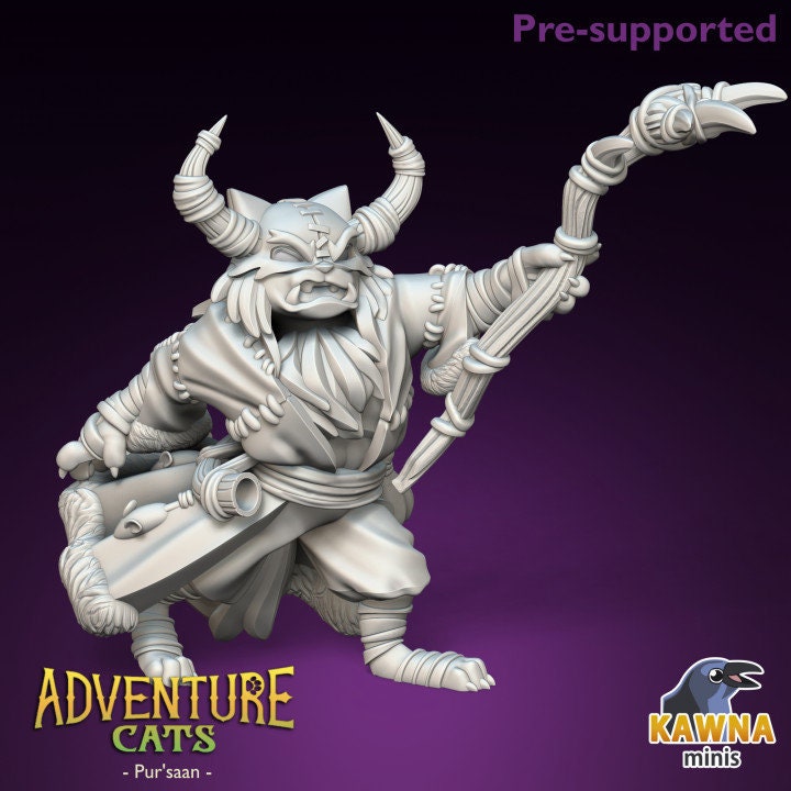 Pur'Saan Druid (2 Variants Available) - Kawna Minis