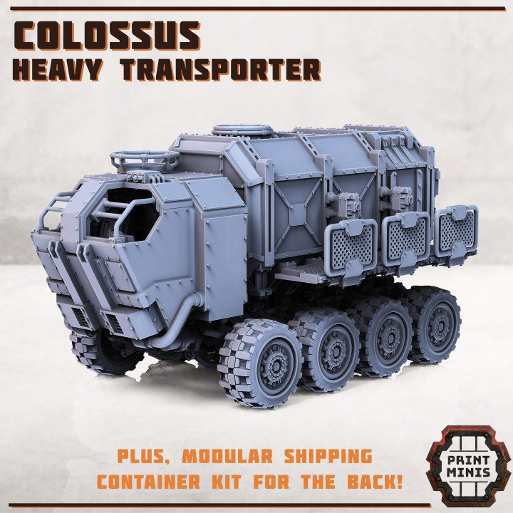 Colossus Heavy Transport (2 Variants Available) - Print Minis