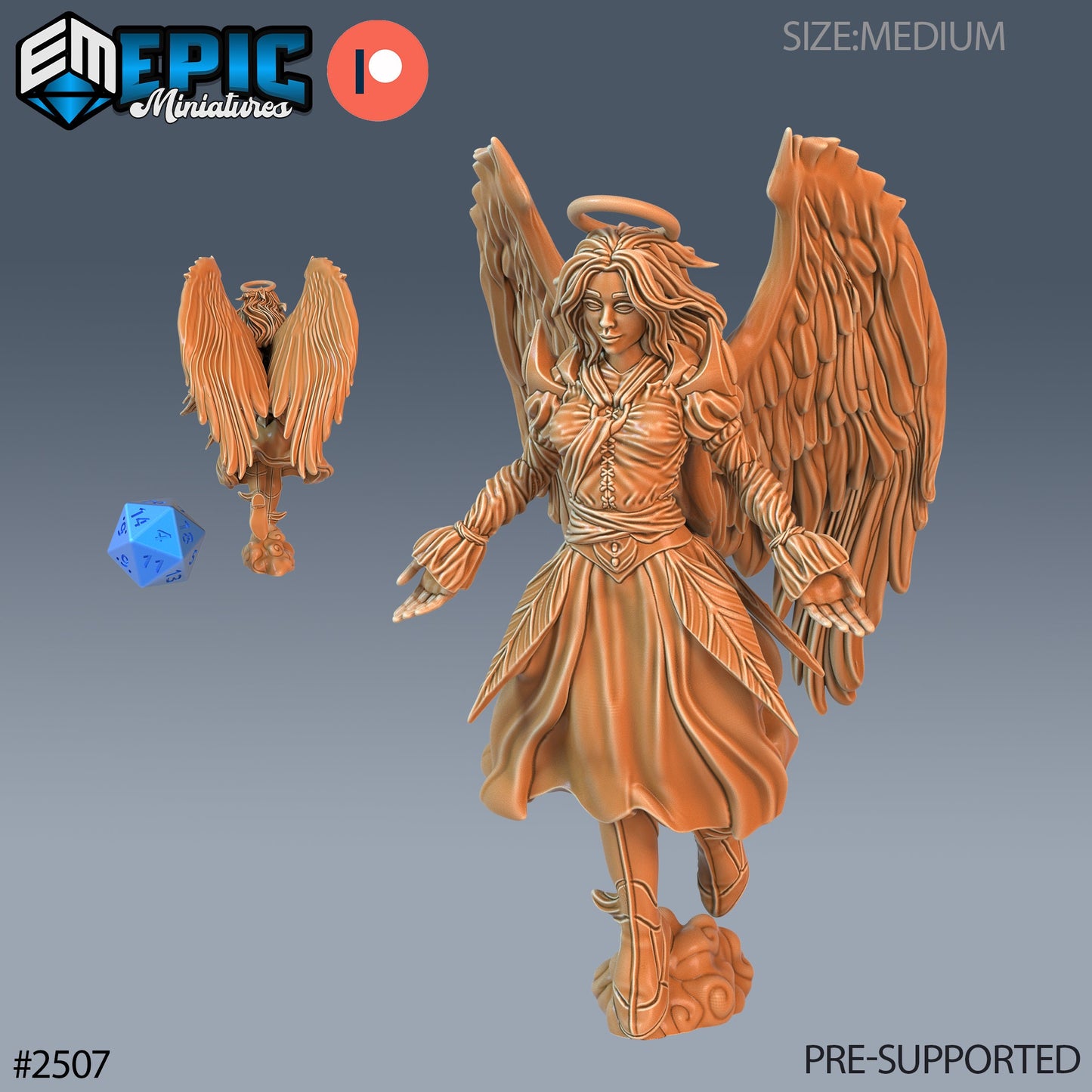 Angel Female (3 Variants Available) - Epic Miniatures