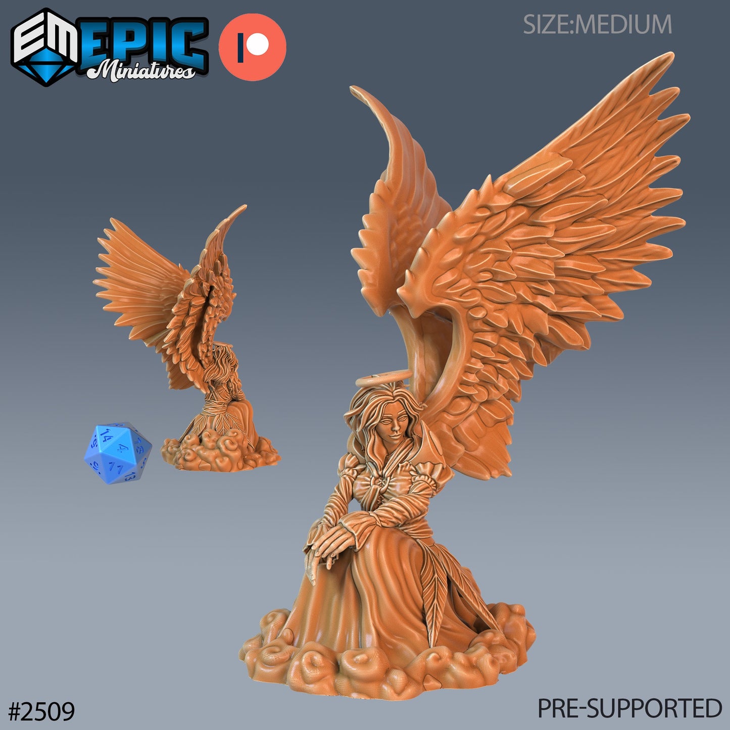 Angel Female (3 Variants Available) - Epic Miniatures