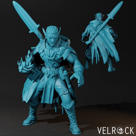 Male Half-Orc Warlock - Eldritch Blast - Velrock