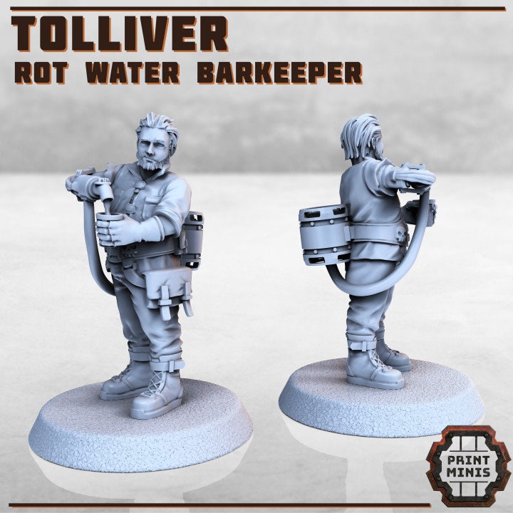 Tolliver, the Barkeeper - Print Minis