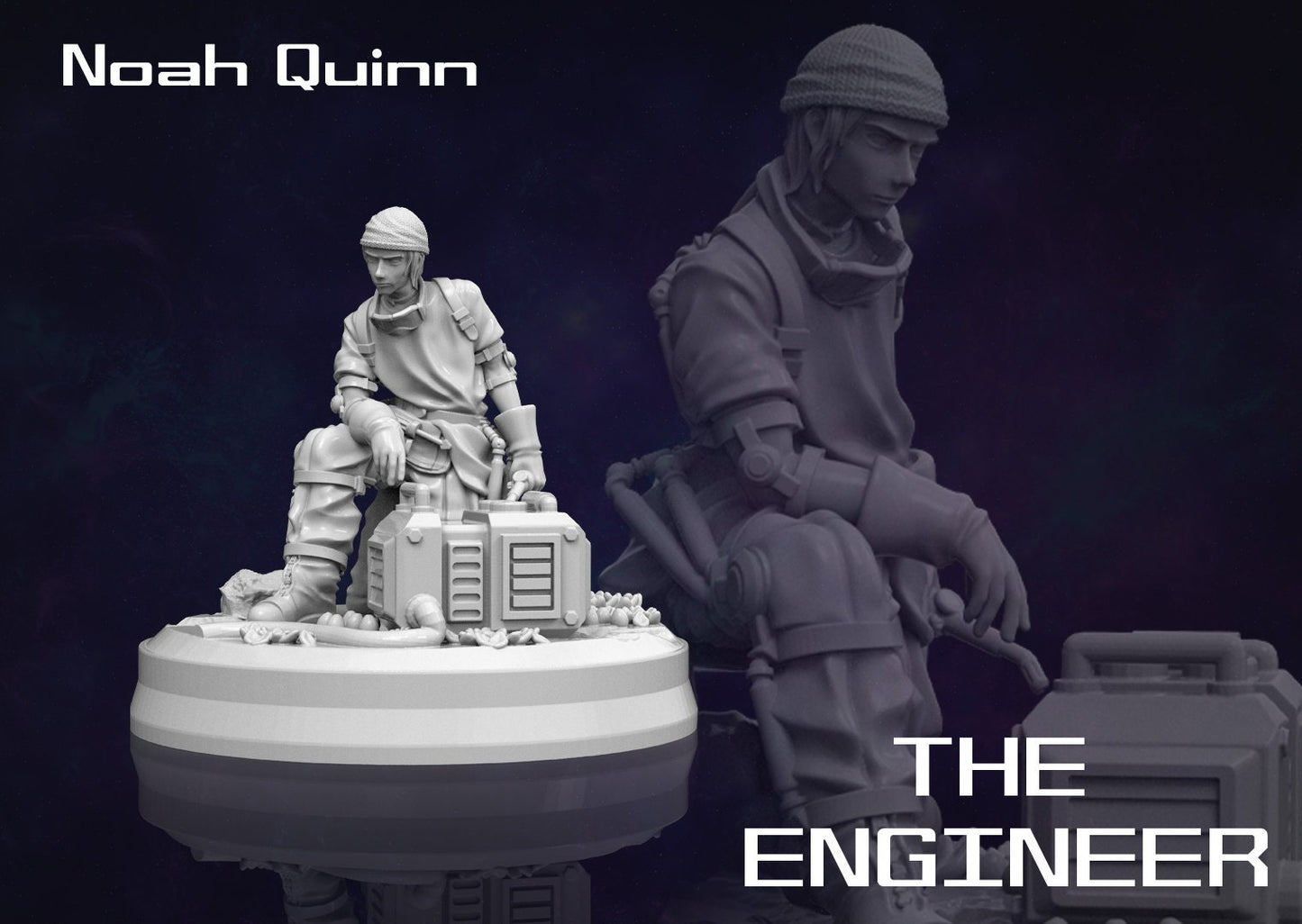 Pioneer Team - Space Pioneers (4 Variants Available) - Print Minis