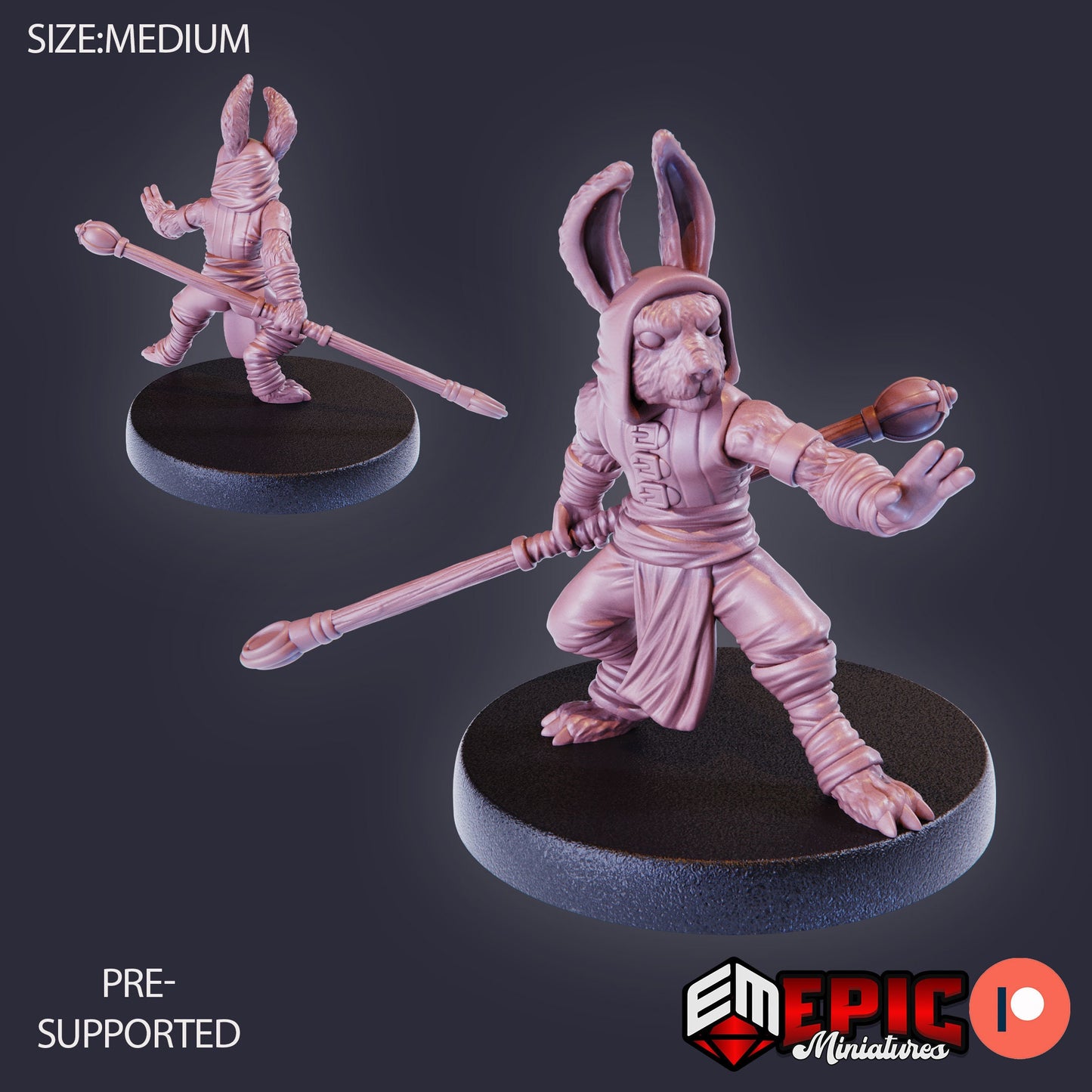 Bunny Folk Set 2 (8 Variants Available) - Epic Miniatures