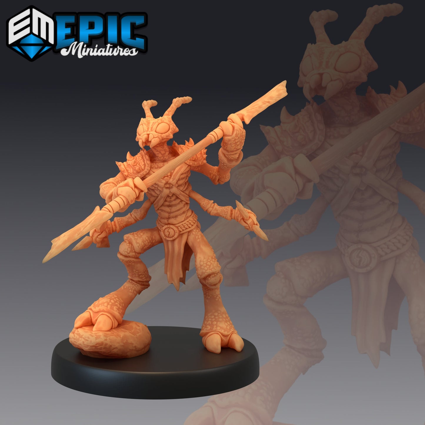 Insectoid Ant Warrior (3 Variants Available) - Epic Miniatures
