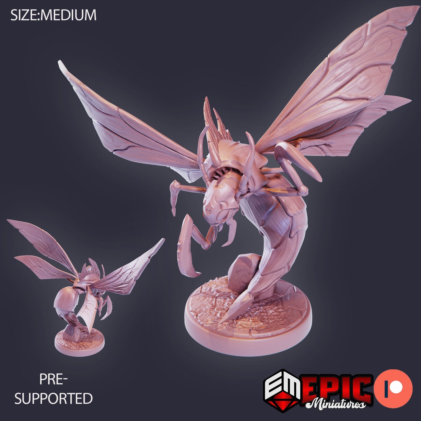 Giant Wasp (3 Variants Available) - Epic Miniatures