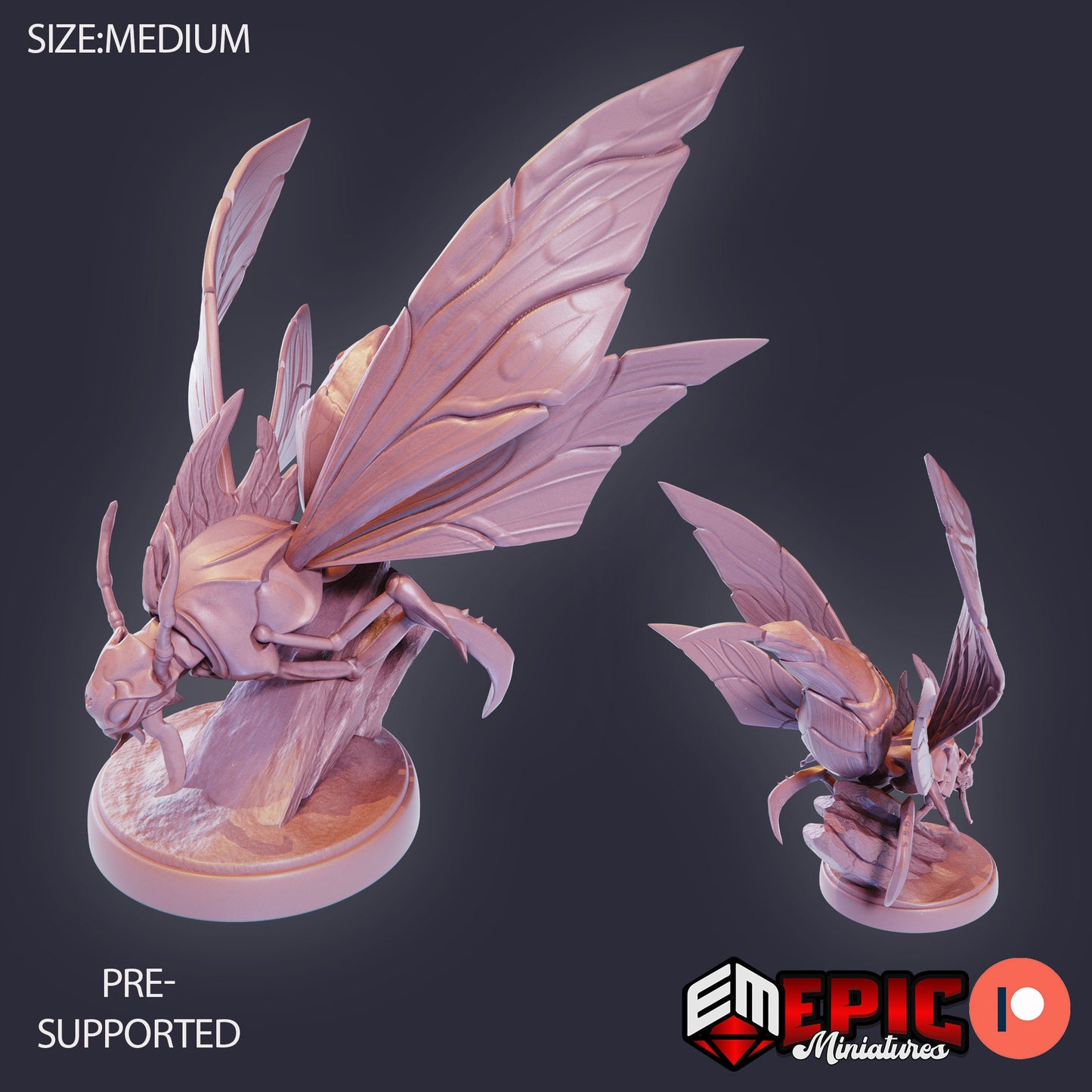 Giant Wasp (3 Variants Available) - Epic Miniatures