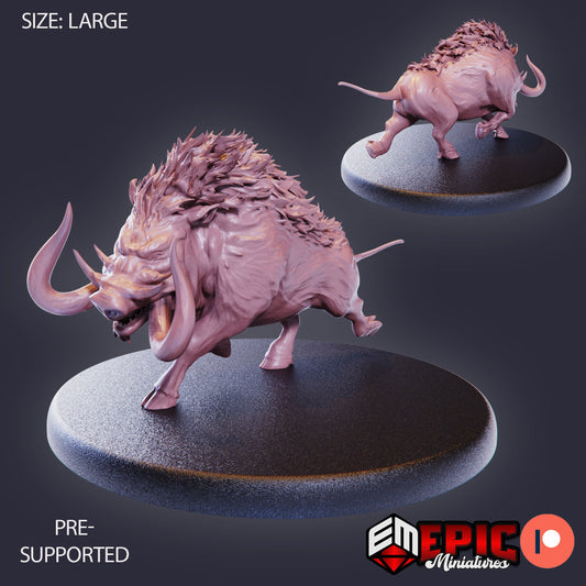 Forest Boar (4 Variants Available) - Epic Miniatures