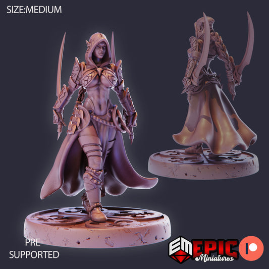 Dark Elf Rogue (3 Variants) - Epic Miniatures