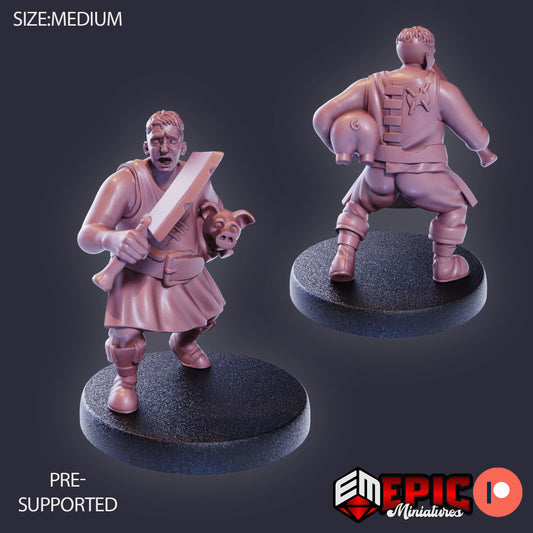 Farm Villager Collection Part 2 (8 Variants Available) - Epic Miniatures