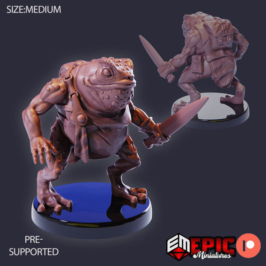 Toad Folk Set 1 (4 Variants Available) - Epic Miniatures