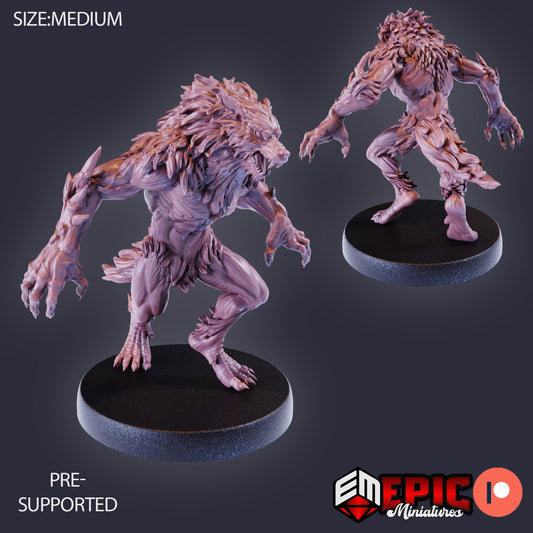 Werewolf Brute (3 Variants) - Epic Miniatures