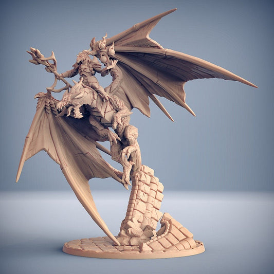 Scramax riding Ornithaax - Artisan Guild