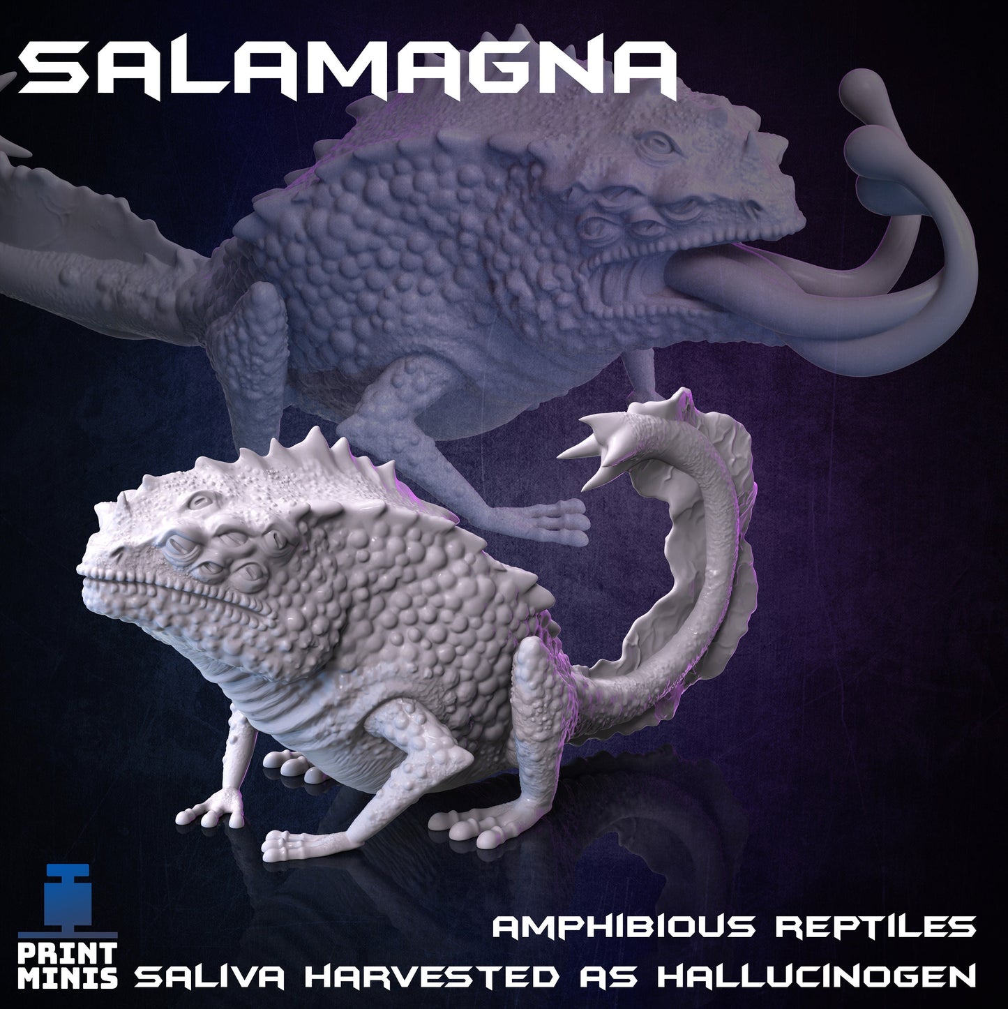 Salamagna (3 Variants Available) - Print Minis