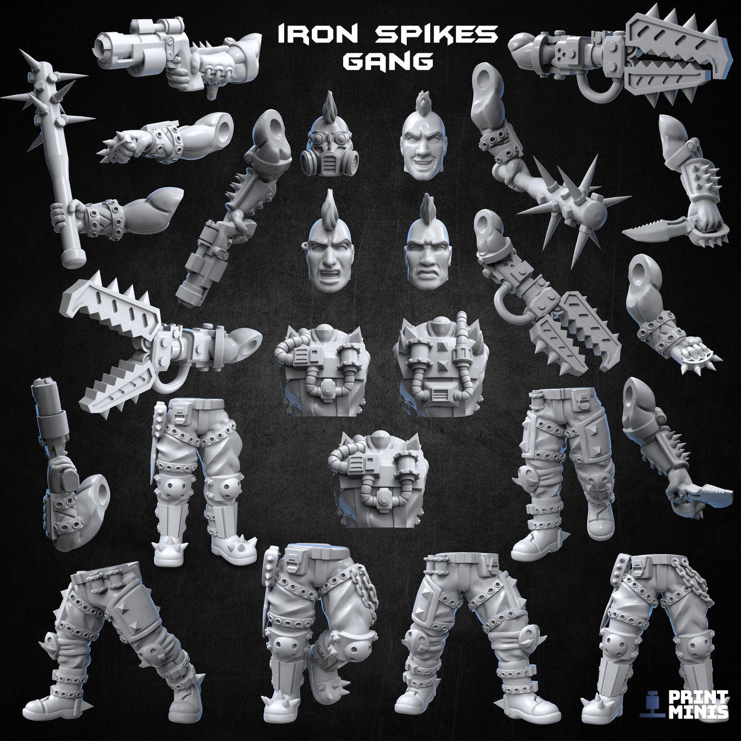 Iron Spikes Gang - Modular Kit - Print Minis