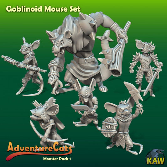 Goblinoid Mice (6 Variants Available) - Kawna Minis