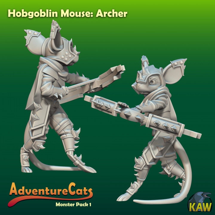 Goblinoid Mice (6 Variants Available) - Kawna Minis