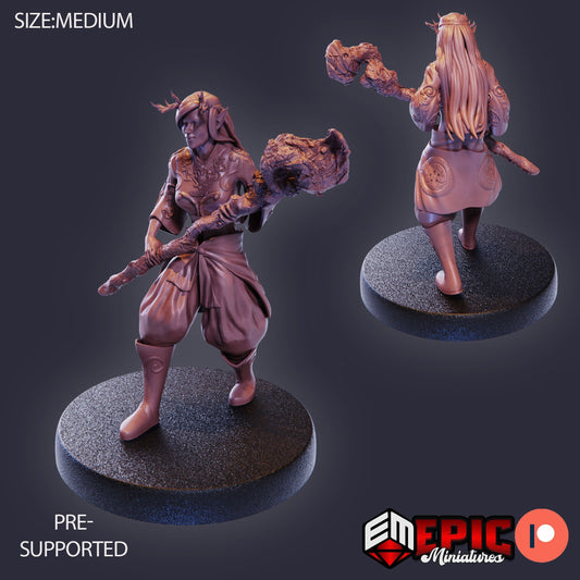 Forest Druid (3 Variants) - Epic Miniatures
