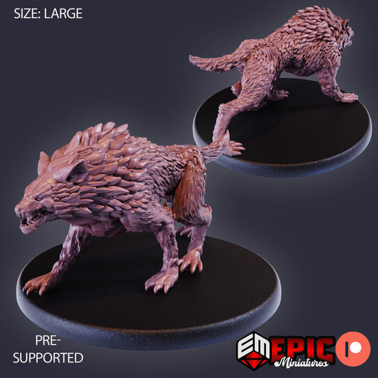 Warg (3 Variants) - Epic Miniatures