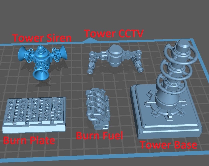 Security System - Modular Scenery Kit - Print Minis