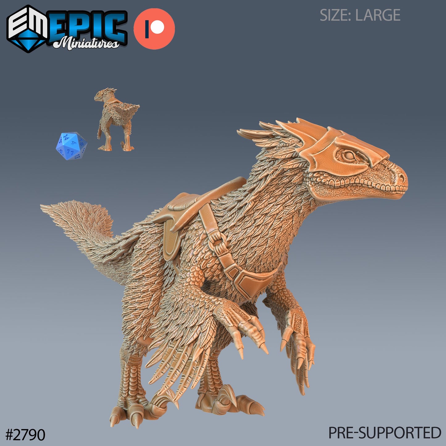 Feathered Raptor (2 Variants Available) - Epic Miniatures