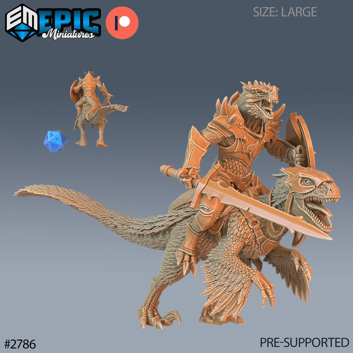 Opr Raptor Riders As Aggradon Dragonborn Raptor Riders (3 Variants Available) - Epic Miniatures ...