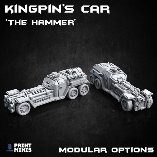 Kingpin's Armoured Car - The Hammer (2 Variants Available) - Print Minis