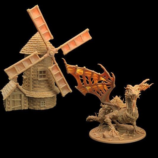 Windmill Mimic Dragon (2 Variants Available) - Dragon Trapper's Lodge