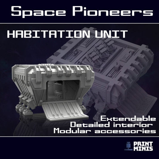 Habitation Unit (Modular Terrain Kit) - Print Minis