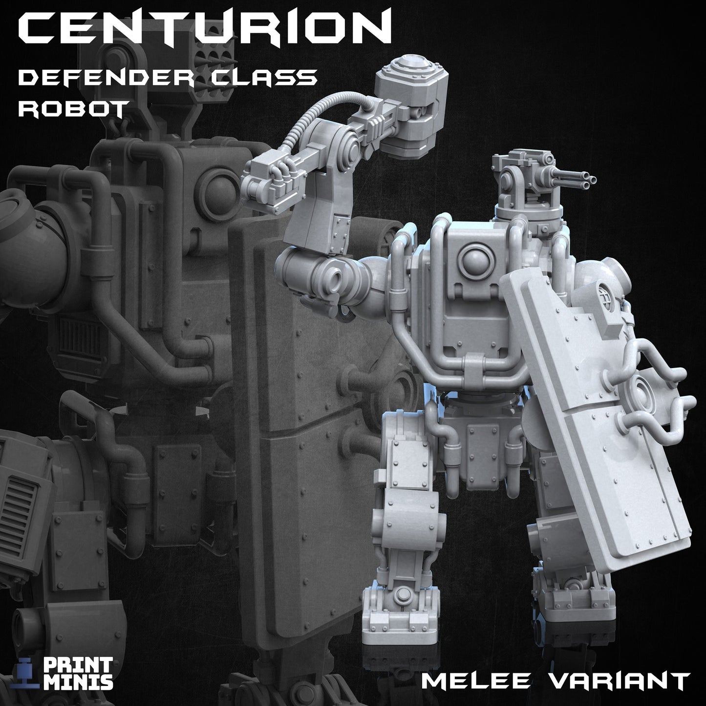 The Centurions - Defender Class Robots (3 Variants Available) - Print Minis