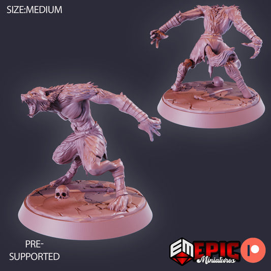 Jackalwere (3 Variants) - Epic Miniatures