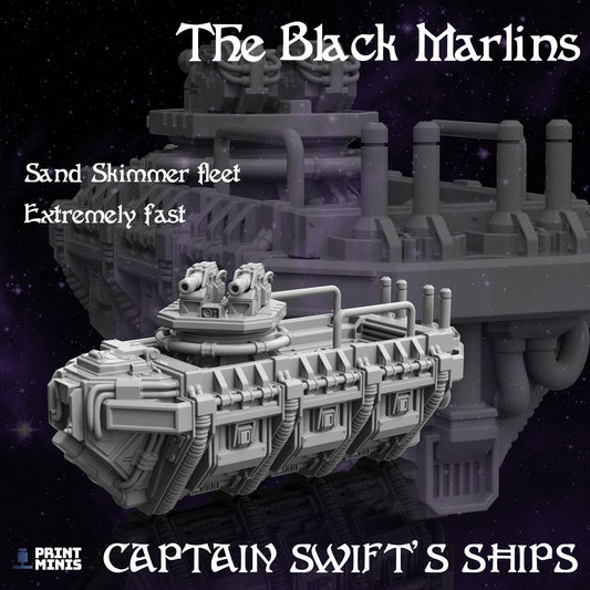 The Black Marlin - Pirate Skiff - Print Minis