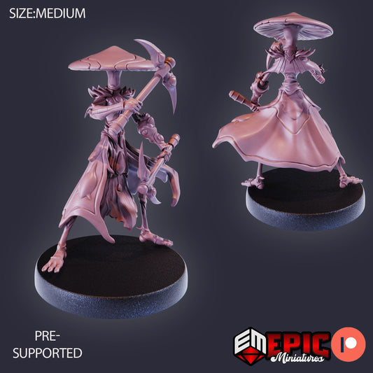 Mushroom Folk Warrior (3 Variants) - Epic Miniatures