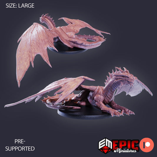 Bronze Dragon (3 Variants Available) - Epic Miniatures