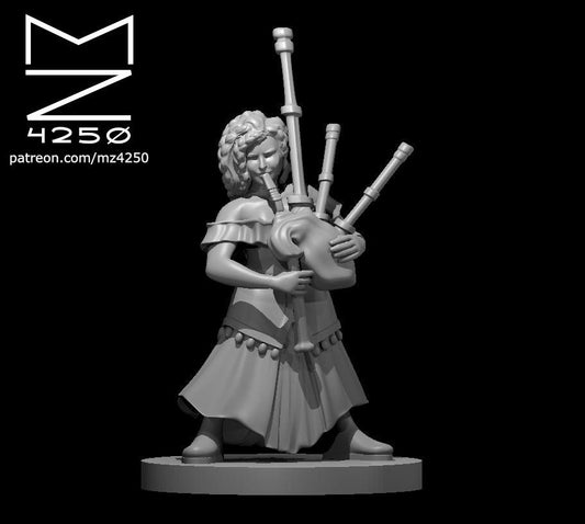 Dwarf Bard with Bagpipes - MZ4250