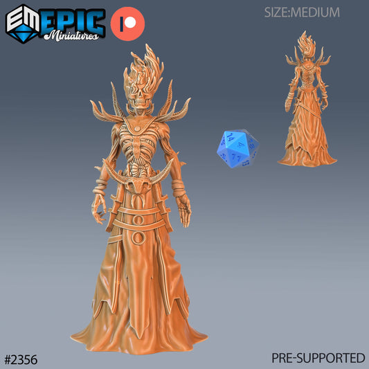 Flame Lich (3 Variants Available) - Epic Miniatures