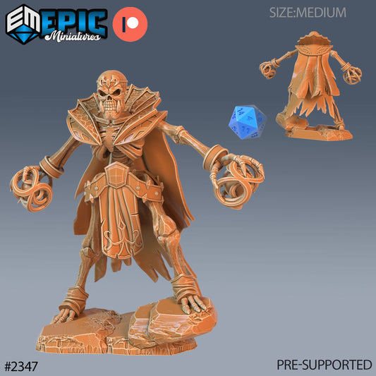 Skeleton Orc Warlock (3 Variants Available) - Epic Miniatures