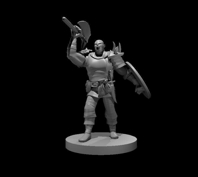 Half-Orc Barbarian (4 Variants Available) - MZ4250