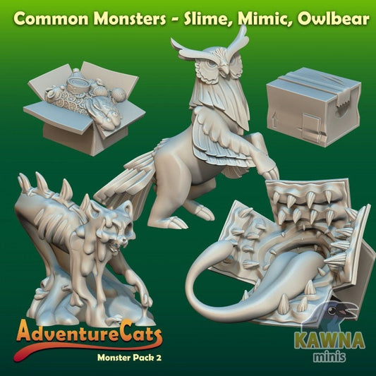 Cat Monsters (5 Variants Available) - Kawna Minis