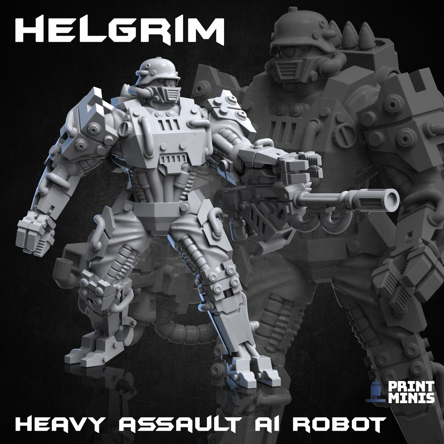 Helgrims - Assault Robots (3 Variants Available) - Print Minis