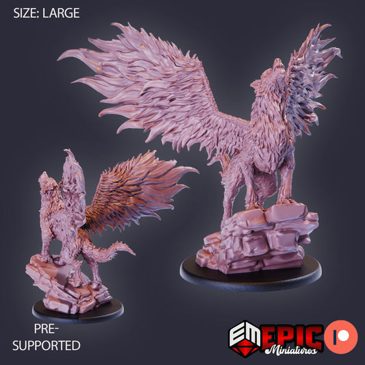 Flying Wolf (5 Variants) - Epic Miniatures