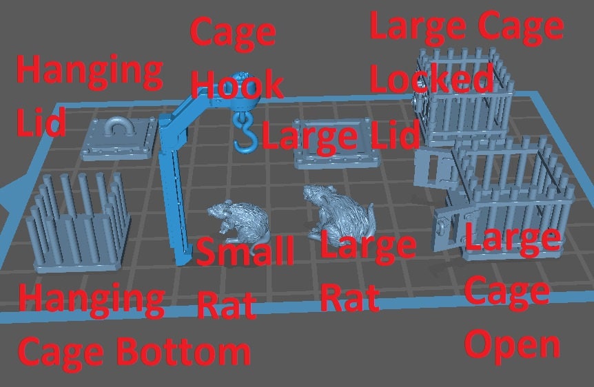 Charred Rat Grill - Scenery Kit - Print Minis