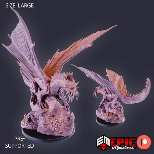 Gold Dragon (3 Variants Available) - Epic Miniatures