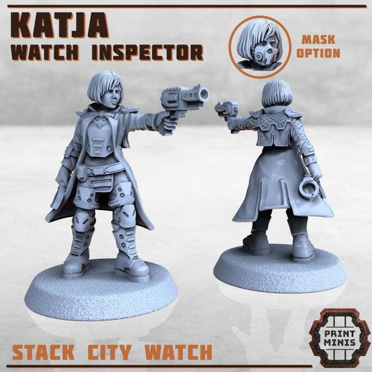 Katya, Watch Inspector (2 Variants Available) - Print Minis